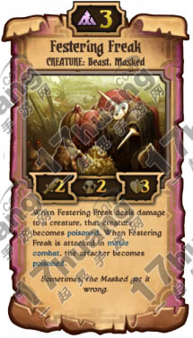 　　卷轴scrolls卡牌Festering Freak中文资料