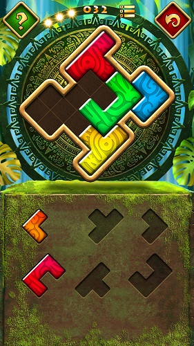 是一款好玩但却虐脑的益智游戏，蒙特祖玛拼图4：Montezuma Puzzle 4 Premium 这个版本八月中旬上架，今日首次限免。游戏玩法很简单，将一些俄罗斯方块类型的拼在规定好的板子里即可，有点像是七巧板？